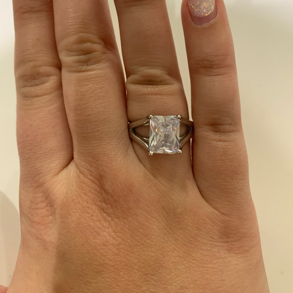 Simulated Diamond Ring